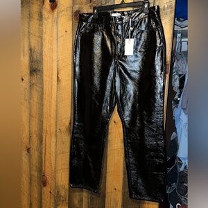 NWT Faux Leather Good American Pants